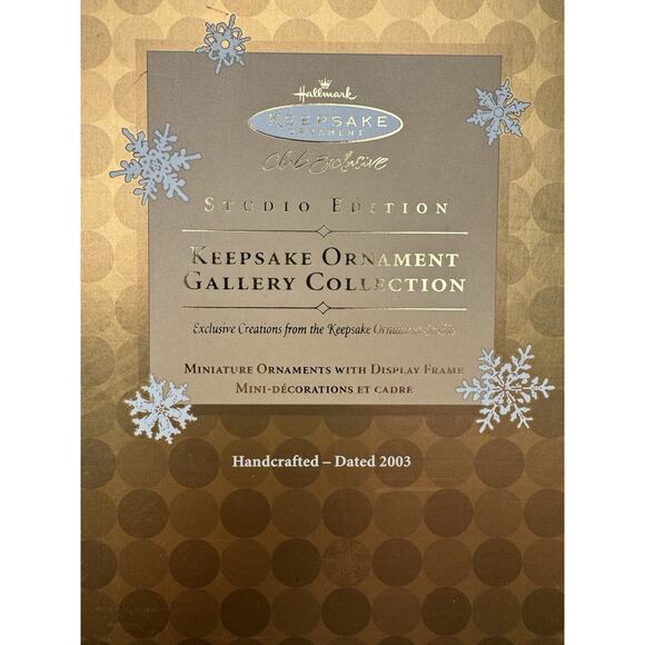 2003 Hallmark Ornament Club Exclusive Studio Edition Gallery Collection New! NIB - Picture 12 of 12